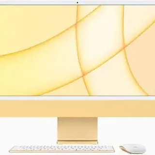 image #3 of מחשב Apple iMac 24 Inch M1 Chip 8-Core CPU 8-Core GPU 512GB Storage - דגם Z12S-512-HB - צבע צהוב