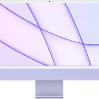 image #0 of מחשב Apple iMac 24 Inch M1 Chip 8-Core CPU 8-Core GPU 512GB Storage - דגם Z130-512-HB - צבע סגול