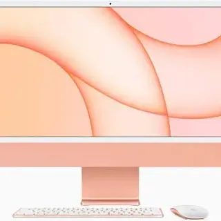 image #4 of מחשב Apple iMac 24 Inch M1 Chip 8-Core CPU 8-Core GPU 256GB Storage - דגם Z132-HB - צבע כתום