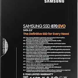 image #11 of מציאון ועודפים - כונן Samsung 870 EVO Series 2.5 Inch 250GB SSD SATA III MZ-77E250BW