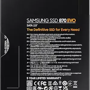 image #7 of מציאון ועודפים - כונן Samsung 870 EVO Series 2.5 Inch 250GB SSD SATA III MZ-77E250BW