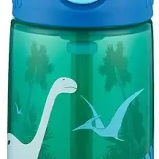 image #2 of בקבוק שתיה לילדים 414 מ''ל דינוזאור בג'ונגל Contigo Gizmo Flip - צבע ירוק