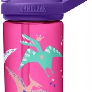 image #0 of בקבוק שתייה לילדים 400 מ''ל CamelBak Eddy Kids Plus - צבע סגול ורוד Dazzle Dactyl