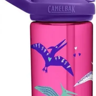 image #1 of בקבוק שתייה לילדים 400 מ''ל CamelBak Eddy Kids Plus - צבע סגול ורוד Dazzle Dactyl