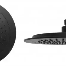 image #0 of ראש מקלחת 20 ס''מ עגול ZM מקבוצת חמת הפצה דגם Almog - צבע שחור