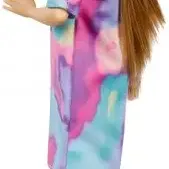 image #1 of ברבי שיער חום עם חולצת-שמלה צבועה - סדרת פאשניסטה מבית Mattel 