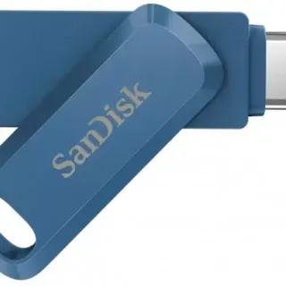 image #2 of זיכרון נייד SanDisk Ultra Dual Drive Go USB 3.1 Type-C - דגם SDDDC3-064G-G46NB - נפח 64GB - צבע כחול