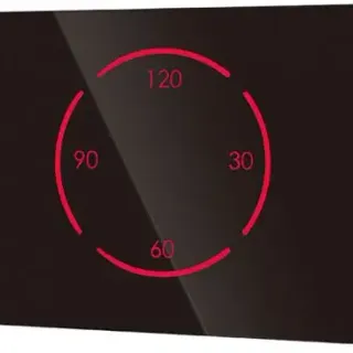 image #0 of מפסק מגע חכם לדוד שמש עם טיימר Semicom STW-3GEVD/B - זכוכית שחורה