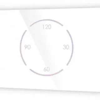 image #0 of מפסק מגע חכם לדוד שמש עם טיימר Semicom STW-3GEVD/W - זכוכית לבנה