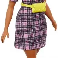 image #0 of ברבי שמלה ורודה משובצת - סדרת פאשניסטה מבית Mattel 