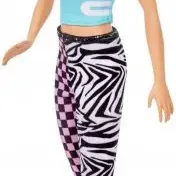 image #5 of ברבי בלונדינית עם חולצת מאליבו ומכנס טייץ - סדרת פאשניסטה מבית Mattel 