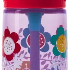image #5 of בקבוק שתיה לילדים 414 מ''ל Contigo Gizmo - פרחים סגול