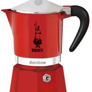image #0 of מקינטה ל-3 כוסות קפה Bialetti Rainbow - אדום     