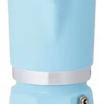image #4 of מקינטה ל-3 כוסות קפה Bialetti Rainbow - כחול בהיר