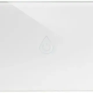 image #1 of מתג דוד דו-קוטבי חכם עם אפשרות הפעלה ידנית בטאצ' להתקנה בקופסא מלבנית 3 מודול NISKO Smart - זכוכית לבנה