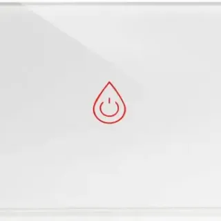 image #3 of מתג דוד דו-קוטבי חכם עם אפשרות הפעלה ידנית בטאצ' להתקנה בקופסא מלבנית 3 מודול NISKO Smart - זכוכית לבנה