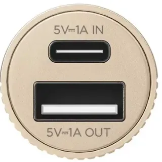 image #1 of סוללת גיבוי 3000mAh חיבור Lexon Power Bank Fine Tube USB-C/A - צבע זהב