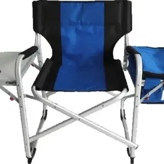 image #0 of כיסא קמפינג מתקפל כולל צידנית ומגש צד Glamp - צבע כחול / שחור