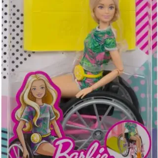 image #6 of ברבי בלונדינית עם כסא גלגלים - סדרת פאשניסטה מבית Mattel