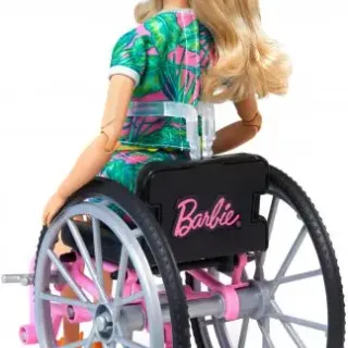 image #7 of ברבי בלונדינית עם כסא גלגלים - סדרת פאשניסטה מבית Mattel