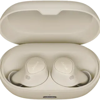 image #2 of אוזניות Bluetooth אלחוטיות True Wireless עם מיקרופון Jabra Elite 7 Pro - צבע זהב / בז'