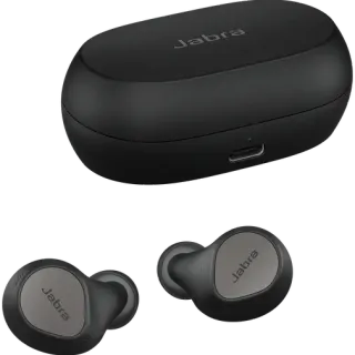 image #1 of אוזניות Bluetooth אלחוטיות True Wireless עם מיקרופון Jabra Elite 7 Pro - צבע טיטניום / שחור