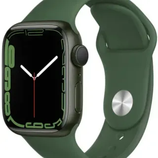 image #2 of שעון חכם Apple Watch 41mm Series 7 GPS צבע שעון Green Aluminum Case צבע רצועה Clover Sport Band