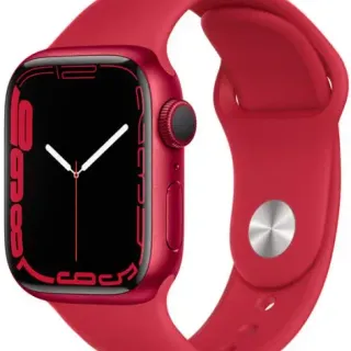 image #2 of שעון חכם Apple Watch 41mm Series 7 GPS צבע שעון Product (RED) Aluminum Case צבע רצועה Product (RED) Sport Band