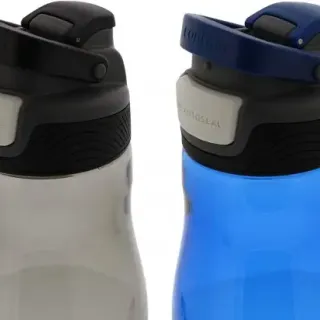 image #2 of מציאון ועודפים - זוג בקבוקי שתיה 946 מ&apos;&apos;ל Contigo Autoseal - צבע אפור + כחול