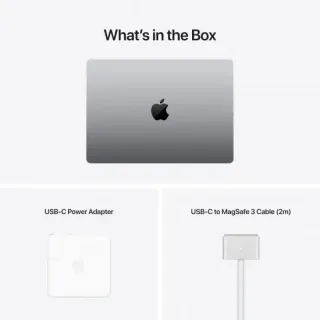 image #4 of מחשב Apple MacBook Pro 14 Apple M1 Pro Chip 10-Core CPU 16-Core GPU 1TB Storage 16GB RAM - צבע Space Gray - דגם MKGQ3HB/A / Z15H-HB-KIT