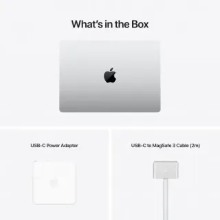 image #4 of מחשב Apple MacBook Pro 14 Apple M1 Pro Chip 10-Core CPU 16-Core GPU 1TB Storage 16GB RAM - צבע כסוף - דגם MKGT3HB/A / Z15K-HB-KIT