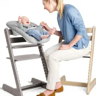 image #5 of כיסא אוכל לתינוק Stokke Tripp Trapp - צבע אפור בהיר