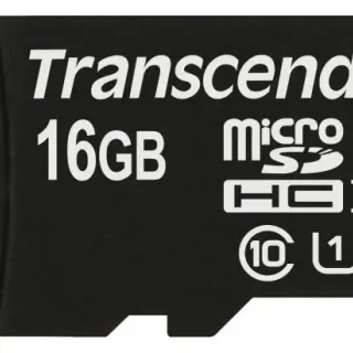 image #1 of כרטיס זכרון Transcend Premium Micro SDHC UHS-I TS16GUSDU1 - נפח 16GB