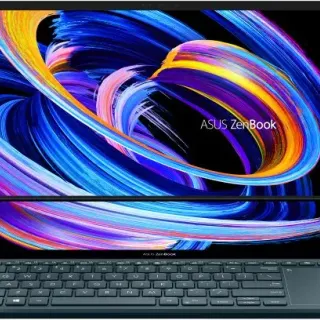 image #1 of מחשב נייד עם מסך מגע Asus ZenBook Pro Duo 15 OLED UX582LR-H2012T - צבע כחול