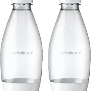 image #0 of מציאון ועודפים - 2 בקבוקים אישיים 0.5 ליטר למכונות Sodastream Spirit / OneTouch / Genesis - צבע לבן