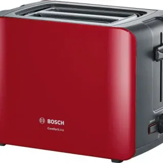 image #0 of מציאון ועודפים - מצנם קופץ 2 פרוסות Bosch ComfortLine TAT6A114 1090W - צבע אדום - שנתיים אחריות יבואן רשמי BSH