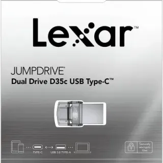 image #8 of זיכרון נייד Lexar JumpDrive D35c - דגם LJDD35C128G-BNBNG - נפח 128GB