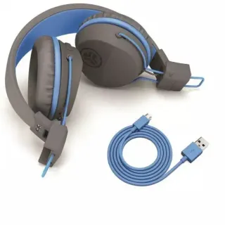 image #1 of אוזניות קשת Over-Ear אלחוטיות מתקפלות לילדים JLab JBuddies - צבע כחול/אפור