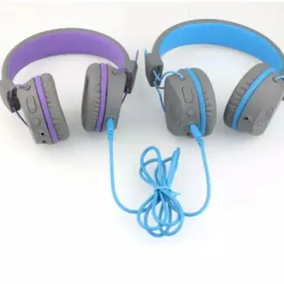 image #2 of אוזניות קשת Over-Ear אלחוטיות מתקפלות לילדים JLab JBuddies - צבע כחול/אפור