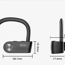 image #5 of מציאון ועודפים - אוזניות אלחוטיות True Wireless עם קייס טעינה NOA Travel X