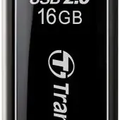 image #0 of זיכרון נייד Transcend JetFlash 350 USB 2.0  - דגם TS16GJF350 - נפח 16GB - צבע שחור