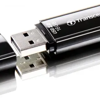 image #1 of זיכרון נייד Transcend JetFlash 350 USB 2.0  - דגם TS16GJF350 - נפח 16GB - צבע שחור