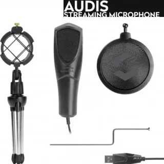 image #1 of מיקרופון SpeedLink Audis Streaming - צבע שחור