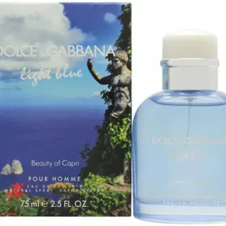 image #0 of בושם לגבר 75 מ''ל Dolce & Gabbana Light Blue Beauty of Capri או דה טואלט‏ E.D.T