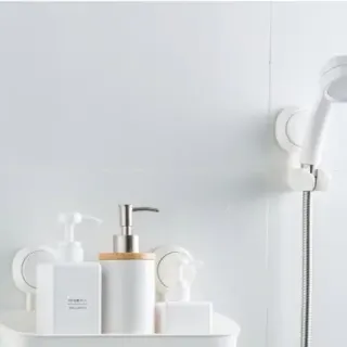 image #4 of מתלה ואקום לדוש מקלחת מבית Bpatent - צבע לבן