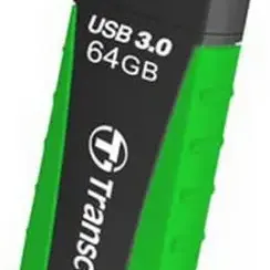 image #0 of זיכרון נייד Transcend JetFlash 810 Rugged USB 3.1 - דגם TS64GJF810 - נפח 64GB - צבע שחור / ירוק