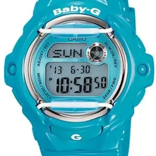 image #0 of שעון יד דיגיטלי עם רצועת סיליקון כחולה Casio Baby-G BG-169R-2BDR - כחול