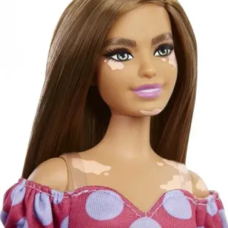 image #2 of ברבי עם שמלת נקודות - סדרת פאשניסטה מבית Mattel 