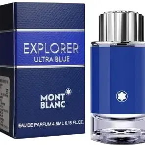 image #0 of בושם מיניאטורי לגבר 4.5 מ''ל Mont Blanc Explorer Ultra Blue או דה פרפיום E.D.P