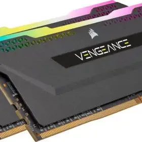 image #0 of זיכרון למחשב Corsair Vengeance RGB PRO SL 2x16GB DDR4 3200MHz CL16 Black